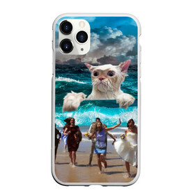 Чехол для iPhone 11 Pro матовый с принтом Морской Кошак в Кировске, Силикон |  | cat | mem | mems | вода | волны | кот | котейка | котик | кошак | кошка | мем | мем с котом | мемы | мемы с котом | мокрый кот | море | морской кот | морской кошак | облака | океан | прикол | приколы | тучи | шторм