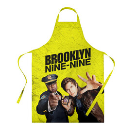 Фартук 3D с принтом Brooklyn Nine-Nine в Кировске, 100% полиэстер | общий размер — 65 х 85 см, ширина нагрудника — 26 см, горловина — 53 см, длина завязок — 54 см, общий обхват в поясе — 173 см. Принт на завязках и на горловине наносится с двух сторон, на основной части фартука — только с внешней стороны | 7 сезон | 99 участок | brooklyn nine nine | бруклин | бруклин 9 9 | комедия