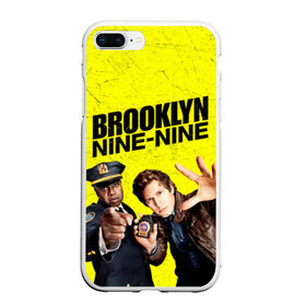 Чехол для iPhone 7Plus/8 Plus матовый с принтом Brooklyn Nine-Nine в Кировске, Силикон | Область печати: задняя сторона чехла, без боковых панелей | Тематика изображения на принте: 7 сезон | 99 участок | brooklyn nine nine | бруклин | бруклин 9 9 | комедия