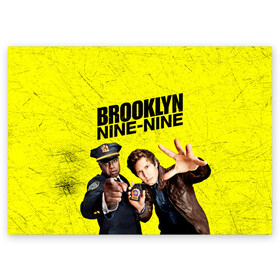 Поздравительная открытка с принтом Brooklyn Nine-Nine в Кировске, 100% бумага | плотность бумаги 280 г/м2, матовая, на обратной стороне линовка и место для марки
 | Тематика изображения на принте: 7 сезон | 99 участок | brooklyn nine nine | бруклин | бруклин 9 9 | комедия