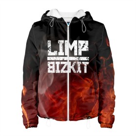 Женская куртка 3D с принтом LIMP BIZKIT в Кировске, ткань верха — 100% полиэстер, подклад — флис | прямой крой, подол и капюшон оформлены резинкой с фиксаторами, два кармана без застежек по бокам, один большой потайной карман на груди. Карман на груди застегивается на липучку | dj lethal | limp bizkit | rock | джон отто | лимп бизкит | майк смит | музыка | роб уотерс | рок | сэм риверс | терри бальзамо | уэс борланд | фред дёрст