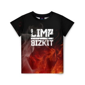 Детская футболка 3D с принтом LIMP BIZKIT в Кировске, 100% гипоаллергенный полиэфир | прямой крой, круглый вырез горловины, длина до линии бедер, чуть спущенное плечо, ткань немного тянется | Тематика изображения на принте: dj lethal | limp bizkit | rock | джон отто | лимп бизкит | майк смит | музыка | роб уотерс | рок | сэм риверс | терри бальзамо | уэс борланд | фред дёрст