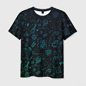 Мужская футболка 3D с принтом NEON в Кировске, 100% полиэфир | прямой крой, круглый вырез горловины, длина до линии бедер | neon | картинки | неон | разное | темный