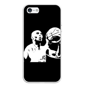 Чехол для iPhone 5/5S матовый с принтом Kobe Bryant 24 в Кировске, Силикон | Область печати: задняя сторона чехла, без боковых панелей | 24 | basketball | bryant | kobe | lakers | nba