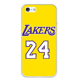 Чехол для iPhone 5/5S матовый с принтом Kobe Bryant 24 в Кировске, Силикон | Область печати: задняя сторона чехла, без боковых панелей | 24 | basketball | kobe bryant | lakers | nba