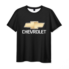 Мужская футболка 3D с принтом CHEVROLET в Кировске, 100% полиэфир | прямой крой, круглый вырез горловины, длина до линии бедер | auto | chevrolet | sport | авто | автомобиль | автомобильные | бренд | марка | машины | спорт | шевролет