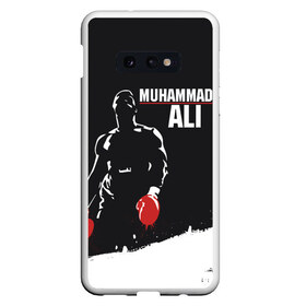 Чехол для Samsung S10E с принтом Muhammad Ali в Кировске, Силикон | Область печати: задняя сторона чехла, без боковых панелей | ali | muhammad ali | the greatest | али | бокс | мухамед али | мухаммед али