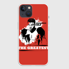 Чехол для iPhone 13 с принтом The Greatest в Кировске,  |  | ali | muhammad ali | the greatest | али | бокс | мухамед али | мухаммед али