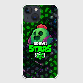 Чехол для iPhone 13 mini с принтом BRAWL STARS:SPIKE в Кировске,  |  | 8 bit | bibi | brawl stars | brock | bull | crow | dinomike | el primo | leon | mobile game | nita | poko | ricochet | stars | tara | бравл старс | ворон | леон | мобильные игры