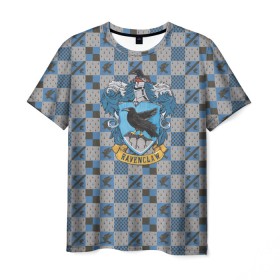 Мужская футболка 3D с принтом Coat of Ravenclaw в Кировске, 100% полиэфир | прямой крой, круглый вырез горловины, длина до линии бедер | vdgerir | гарри поттер | гриффиндор | дамблдор | добби | слизерин | хогвартс