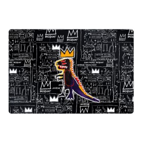Магнитный плакат 3Х2 с принтом Basquiat Dinosaur в Кировске, Полимерный материал с магнитным слоем | 6 деталей размером 9*9 см | Тематика изображения на принте: art | louis vuitton | lv