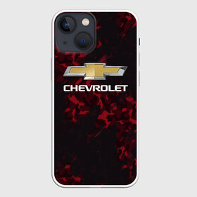 Чехол для iPhone 13 mini с принтом Chevrolet в Кировске,  |  | auto | chevrolet | авто | автомобиль | марка | машина | шевроле