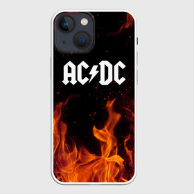 Чехол для iPhone 13 mini с принтом AC DC | АС ДС в Кировске,  |  | ac dc | acdc | ангус янг | ас дс | асдс | бон скотт | брайан джонсон | дэйв эванс | клифф уильямс | крис слейд | малькольм янг | стиви янг | фил радд | эксл роуз