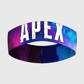 Повязка на голову 3D с принтом APEX LEGENDS в Кировске,  |  | apex | apex legends | battle | battle royal | bloodhound | titanfall | wraith | апекс | апекс легендс | батл рояль | битва | война | каустик | королевская битва