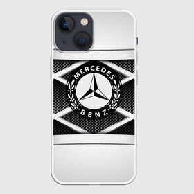 Чехол для iPhone 13 mini с принтом MERCEDES BENZ в Кировске,  |  | amg | auto | bmw | honda | jdm | mercedes | nissan | porsche | racing | sport | toyota | автомобил | автомобильные | киа | лексус | марка | машины | митсубиси | ниссан | порше | спорт | субару | тесла | тойота | хонда