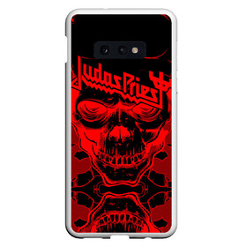 Чехол для Samsung S10E с принтом Judas Priest в Кировске, Силикон | Область печати: задняя сторона чехла, без боковых панелей | Тематика изображения на принте: breaking the law | judas priest | live | painkiller | гленн типтон | грув | метал | роб хэлфорд | рок | тим оуэнс | хард | хеви