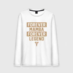 Мужской лонгслив хлопок с принтом Forever Legend в Кировске, 100% хлопок |  | basketball | black | bryant | game | james | kobe | kobebryant | lakers | lebron | los angeles | mamba | nba | rip | slam dunk | баскетбол | баскетболист | брайант | браянт | джеймс | игрок | коби | леброн | лейкерс | лос анджеле