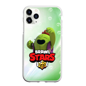 Чехол для iPhone 11 Pro Max матовый с принтом spike brawl stars в Кировске, Силикон |  | brawl | brawl stars | spike | бравл | бравл старс | спайк