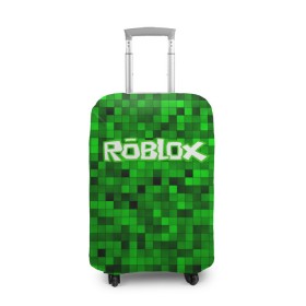 Чехол для чемодана 3D с принтом Roblox в Кировске, 86% полиэфир, 14% спандекс | двустороннее нанесение принта, прорези для ручек и колес | game | roblox | блок | игра | игрушка | лего | майнкрафт | персонажи | персонажи из кубиков | роблокс | робот
