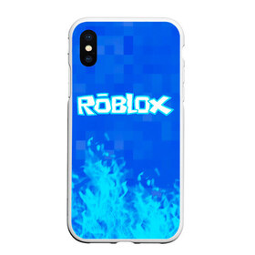 Чехол для iPhone XS Max матовый с принтом Roblox в Кировске, Силикон | Область печати: задняя сторона чехла, без боковых панелей | game | roblox | блок | игра | игрушка | лего | майнкрафт | персонажи | персонажи из кубиков | роблокс | робот