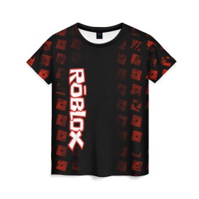 Женская футболка 3D с принтом Roblox в Кировске, 100% полиэфир ( синтетическое хлопкоподобное полотно) | прямой крой, круглый вырез горловины, длина до линии бедер | roblox | roblox games | игра роблокс | роблокс симулятор