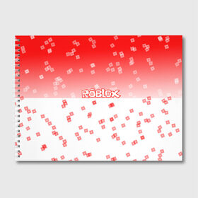 Альбом для рисования с принтом ROBLOX в Кировске, 100% бумага
 | матовая бумага, плотность 200 мг. | Тематика изображения на принте: 3d | roblox | игра | лого | логотип | надпись | онлайн | платформа | роблокс | эмблема