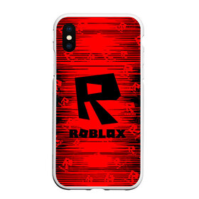 Чехол для iPhone XS Max матовый с принтом Roblox в Кировске, Силикон | Область печати: задняя сторона чехла, без боковых панелей | game | roblox | блок | игра | игрушка | лего | майнкрафт | персонажи | персонажи из кубиков | роблокс | робот