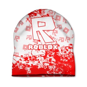 Шапка 3D с принтом Roblox. в Кировске, 100% полиэстер | универсальный размер, печать по всей поверхности изделия | game | roblox | блок | игра | игрушка | лего | майнкрафт | персонажи | персонажи из кубиков | роблокс | робот