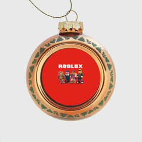 Стеклянный ёлочный шар с принтом ROBLOX в Кировске, Стекло | Диаметр: 80 мм | roblox | игра | компьютерная игра | логотип | онлайн | онлайн игра | роблакс | роблокс