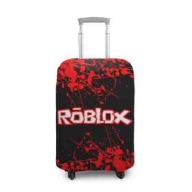 Чехол для чемодана 3D с принтом Roblox. в Кировске, 86% полиэфир, 14% спандекс | двустороннее нанесение принта, прорези для ручек и колес | game | roblox | блок | игра | игрушка | лего | майнкрафт | персонажи | персонажи из кубиков | роблокс | робот