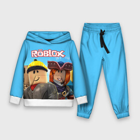 Детский костюм 3D (с толстовкой) с принтом ROBLOX в Кировске,  |  | roblox | игра | компьютерная игра | логотип | онлайн | онлайн игра | роблакс | роблокс