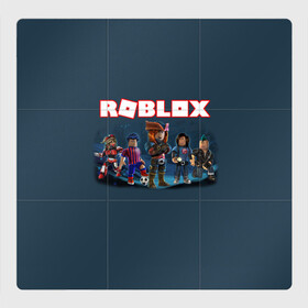 Магнитный плакат 3Х3 с принтом ROBLOX в Кировске, Полимерный материал с магнитным слоем | 9 деталей размером 9*9 см | roblox | игра | компьютерная игра | логотип | онлайн | онлайн игра | роблакс | роблокс