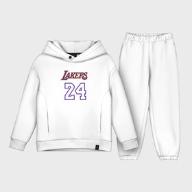 Детский костюм хлопок Oversize с принтом Lakers 24 в Кировске,  |  | basketball | black | bryant | game | james | kobe | kobebryant | lakers | lebron | los angeles | mamba | nba | rip | slam dunk | баскетбол | баскетболист | брайант | браянт | джеймс | игрок | коби | леброн | лейкерс | лос анджеле