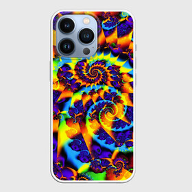 Чехол для iPhone 13 Pro с принтом TIE DYE COLOR в Кировске,  |  | Тематика изображения на принте: abstract | abstraction | color | fractal | geometry | paitnt | polygon | polygonal | psy | абстракция | геометрия | краски | неоновые | полигоны | психоделика | фрактал