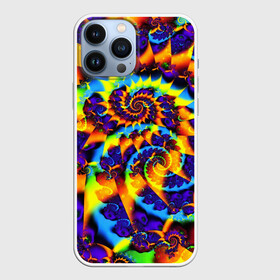 Чехол для iPhone 13 Pro Max с принтом TIE DYE COLOR в Кировске,  |  | Тематика изображения на принте: abstract | abstraction | color | fractal | geometry | paitnt | polygon | polygonal | psy | абстракция | геометрия | краски | неоновые | полигоны | психоделика | фрактал