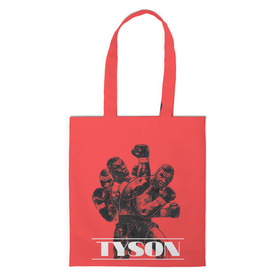 Шоппер 3D с принтом Tyson в Кировске, 100% полиэстер | Плотность: 200 г/м2; Размер: 34×35 см; Высота лямок: 30 см | iron mike | iron mike tyson | mike tyson | бокс | железный майк | майк тайсон | таисон | тайсон