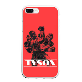 Чехол для iPhone 7Plus/8 Plus матовый с принтом Tyson в Кировске, Силикон | Область печати: задняя сторона чехла, без боковых панелей | Тематика изображения на принте: iron mike | iron mike tyson | mike tyson | бокс | железный майк | майк тайсон | таисон | тайсон