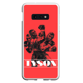 Чехол для Samsung S10E с принтом Tyson в Кировске, Силикон | Область печати: задняя сторона чехла, без боковых панелей | Тематика изображения на принте: iron mike | iron mike tyson | mike tyson | бокс | железный майк | майк тайсон | таисон | тайсон