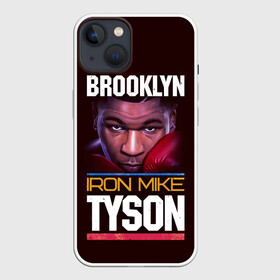 Чехол для iPhone 13 с принтом Mike Tyson в Кировске,  |  | iron mike | iron mike tyson | mike tyson | бокс | железный майк | майк тайсон | таисон | тайсон