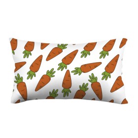 Подушка 3D антистресс с принтом Морковь в Кировске, наволочка — 100% полиэстер, наполнитель — вспененный полистирол | состоит из подушки и наволочки на молнии | 