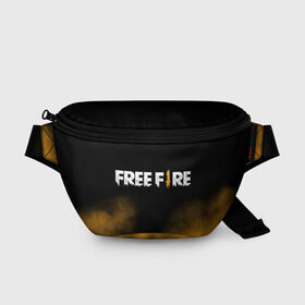 Поясная сумка 3D с принтом Free fire в Кировске, 100% полиэстер | плотная ткань, ремень с регулируемой длиной, внутри несколько карманов для мелочей, основное отделение и карман с обратной стороны сумки застегиваются на молнию | free fire | freefire | игра free fire | игра фрифаер | фри файр | фрифаер