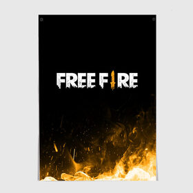 Постер с принтом Free Fire в Кировске, 100% бумага
 | бумага, плотность 150 мг. Матовая, но за счет высокого коэффициента гладкости имеет небольшой блеск и дает на свету блики, но в отличии от глянцевой бумаги не покрыта лаком | 
