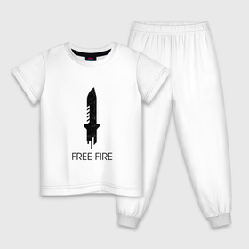 Детская пижама хлопок с принтом Free Fire в Кировске, 100% хлопок |  брюки и футболка прямого кроя, без карманов, на брюках мягкая резинка на поясе и по низу штанин
 | free fire | freefire | игра free fire | игра фрифаер | фри файр | фрифаер