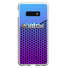 Чехол для Samsung S10E с принтом Roblox Gradient Pattern в Кировске, Силикон | Область печати: задняя сторона чехла, без боковых панелей | game | game roblox | logo roblox | online game | r | roblox | игра | игра роблокс | лого | лого роблокс | логотип | надпись | онлайн игра | онлайн игра роблокс | роблокс