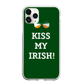 Чехол для iPhone 11 Pro матовый с принтом Kiss my Irish в Кировске, Силикон |  | британия | день святого патрика | золото | ирландия