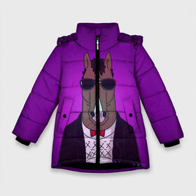 Зимняя куртка для девочек 3D с принтом БоДжек Арт 1 в Кировске, ткань верха — 100% полиэстер; подклад — 100% полиэстер, утеплитель — 100% полиэстер. | длина ниже бедра, удлиненная спинка, воротник стойка и отстегивающийся капюшон. Есть боковые карманы с листочкой на кнопках, утяжки по низу изделия и внутренний карман на молнии. 

Предусмотрены светоотражающий принт на спинке, радужный светоотражающий элемент на пуллере молнии и на резинке для утяжки. | Тематика изображения на принте: art | bojack horseman | cartoon | netflix | retro | retrowave | бо джек | кино | конь боджек | мультики | мультфильмы | нетфликс | ретро | ретровейв | сериалы