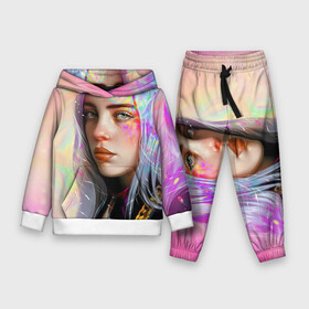 Детский костюм 3D (с толстовкой) с принтом Billie Pinky Wave в Кировске,  |  | bad | bad guy | billi | billie | billie eilish | eilish | good girl | music | swag | айлиш | беляш | били | били айлиш | билли | билли айлиш | билли эйлиш | биляш | музка | певица | эйлиш