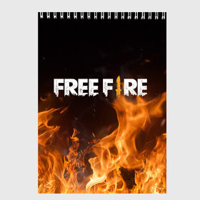 Скетчбук с принтом FREE FIRE в Кировске, 100% бумага
 | 48 листов, плотность листов — 100 г/м2, плотность картонной обложки — 250 г/м2. Листы скреплены сверху удобной пружинной спиралью | free fire | freefire | игра free fire | игра фрифаер | фри файр | фрифаер