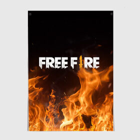 Постер с принтом FREE FIRE в Кировске, 100% бумага
 | бумага, плотность 150 мг. Матовая, но за счет высокого коэффициента гладкости имеет небольшой блеск и дает на свету блики, но в отличии от глянцевой бумаги не покрыта лаком | free fire | freefire | игра free fire | игра фрифаер | фри файр | фрифаер