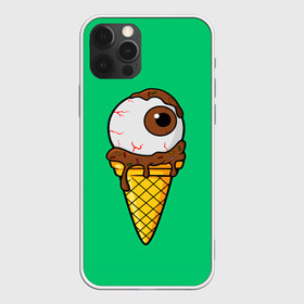 Чехол для iPhone 12 Pro Max с принтом Мороженое с глазом в Кировске, Силикон |  | Тематика изображения на принте: eye | eyes | ice cream | глаз | глаза | глазик | мороженое | морожко | рожок